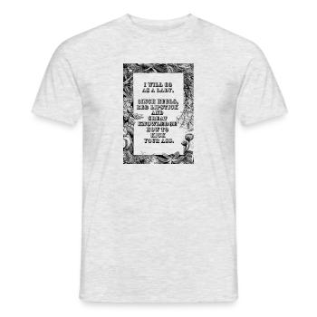 krav maga pretty girl walk - Männer T-Shirt - Grau meliert - Vorne - AI Model Male 178 dark (178cm)
