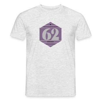 Vignette automobile française année 1962 - T-shirt homme - gris chiné - Devant - AI Model Male 178 dark (178cm)