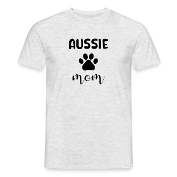 Aussie Mom - Männer T-Shirt - Grau meliert - Vorne - AI Model Male 178 dark (178cm)