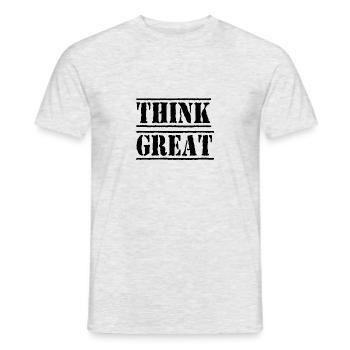 Geld Motivation Profit Gewinn Performance Rendite - Männer T-Shirt - Grau meliert - Vorne - AI Model Male 178 dark (178cm)