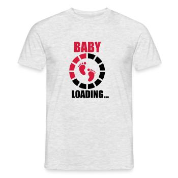 Baby loading - T-shirt homme - gris chiné - Devant - AI Model Male 178 dark (178cm)