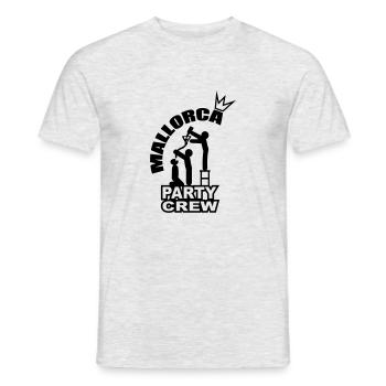 Mallorca Party Crew Malle - Männer T-Shirt - Grau meliert - Vorne - AI Model Male 178 dark (178cm)