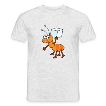 Sucre de cubes de sucre Sucres de sucre - T-shirt homme - gris chiné - Devant - AI Model Male 178 dark (178cm)