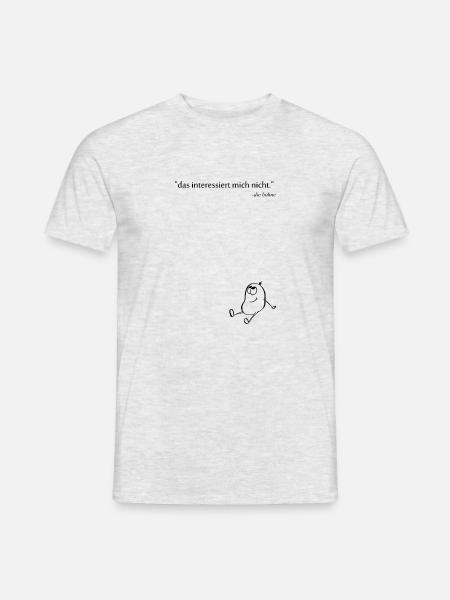 Die Bohne - Männer T-Shirt - Grau meliert