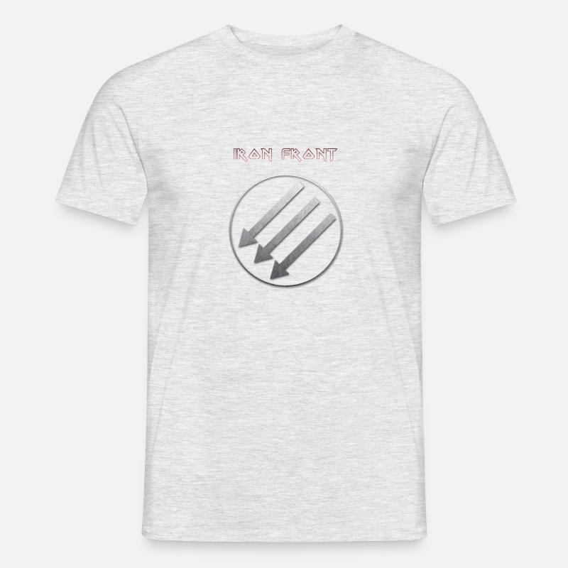 Eiserne Front - Männer T-Shirt - Grau meliert