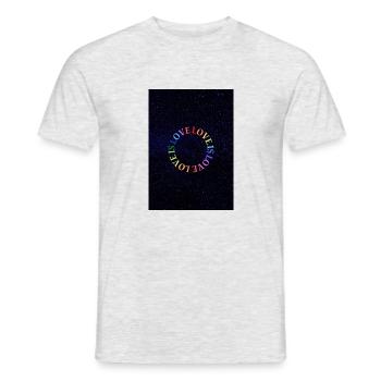L’AMOUR EST L’AMOUR L’AMOUR EST L’AMOUR - T-shirt homme - gris chiné - Devant - AI Model Male 178 dark (178cm)