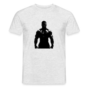 Bodybuilder 1 - Männer T-Shirt - Grau meliert - Vorne - AI Model Male 178 dark (178cm)