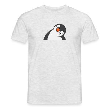 Pingouin - T-shirt homme - gris chiné - Devant - AI Model Male 178 dark (178cm)