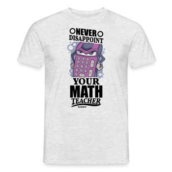 Mathematics - Men's T-Shirt - heather grey - Front - AI Model Male 178 dark (178cm)