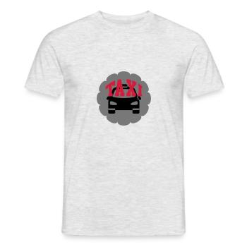 Taxi - T-shirt homme - gris chiné - Devant - AI Model Male 178 dark (178cm)