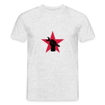 Garage - Car mechanic - Men's T-Shirt - heather grey - Front - AI Model Male 178 dark (178cm)