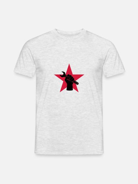 Garage - Automechaniker - Männer T-Shirt - Grau meliert