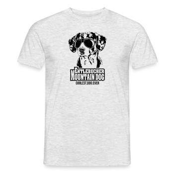 ENTLEBUCHER MOUNTAIN DOG coolest dog ever saying - Men's T-Shirt - heather grey - Front - AI Model Male 178 dark (178cm)