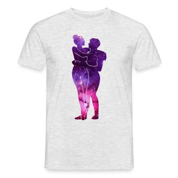 couple - T-shirt homme - gris chiné - Devant - AI Model Male 178 dark (178cm)