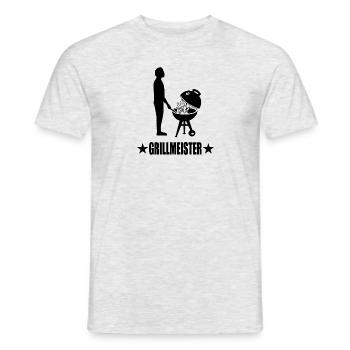 BBQ - Männer T-Shirt - Grau meliert - Vorne - AI Model Male 178 dark (178cm)