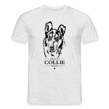 Collie Shorthair Maman Chien Chien Wilsigns - T-shirt homme - gris chiné - Devant - AI Model Male 178 dark (178cm)
