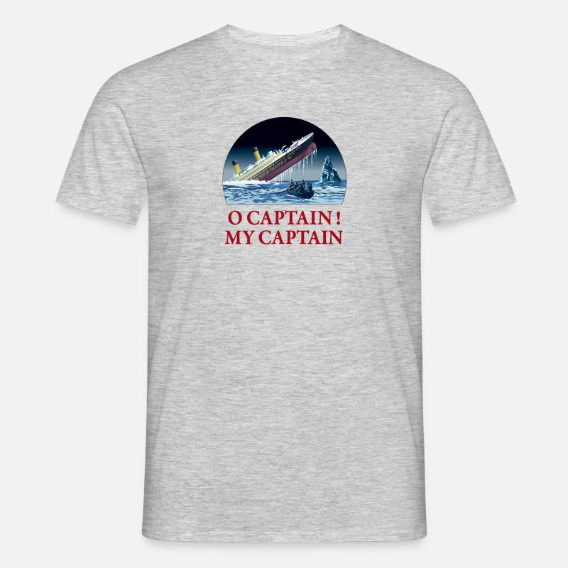 Titanic - T-shirt til herrer - grå meleret