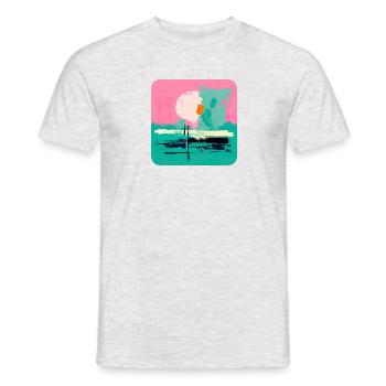 I DID THIS ON PURPOSE (PLAIN) - Männer T-Shirt - Grau meliert - Vorne - AI Model Male 178 dark (178cm)
