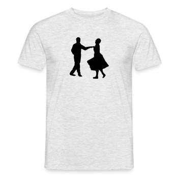 Dancers, dancing couple - Men's T-Shirt - heather grey - Front - AI Model Male 178 dark (178cm)