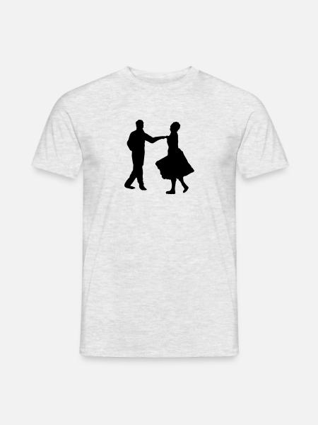 tanzen, tänzer - Männer T-Shirt - Grau meliert