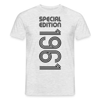 Édition spéciale 1961 - Anniversaire 1961 Changement de couleur - T-shirt homme - gris chiné - Devant - AI Model Male 178 dark (178cm)