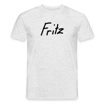 Fritz - Männer T-Shirt - Grau meliert - Vorne - AI Model Male 178 dark (178cm)