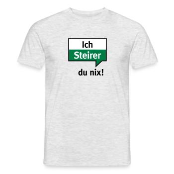 Je Styrie - vous nix - T-shirt homme - gris chiné - Devant - AI Model Male 178 dark (178cm)