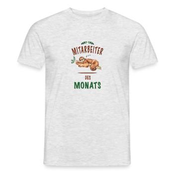 Mitarbeiter des Monats - Männer T-Shirt - Grau meliert - Vorne - AI Model Male 178 dark (178cm)