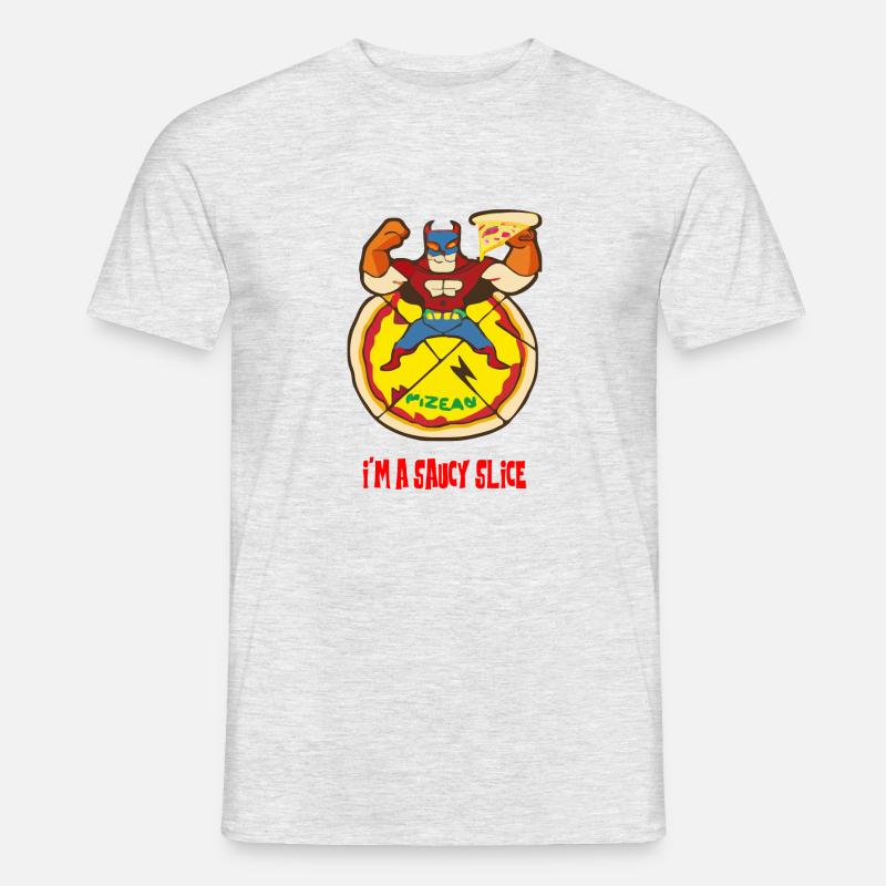 Ich bin eine freche Scheibe - Männer T-Shirt - Grau meliert