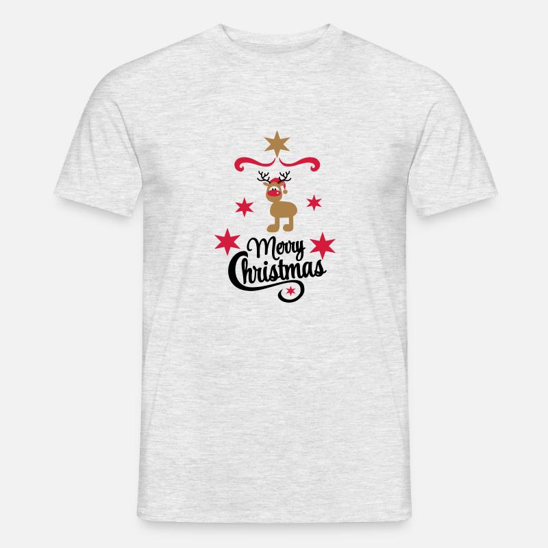 Weihnachten - Männer T-Shirt - Grau meliert