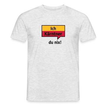 Je Carinthie - vous nix - T-shirt homme - gris chiné - Devant - AI Model Male 178 dark (178cm)