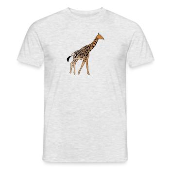 Girafe - T-shirt homme - gris chiné - Devant - AI Model Male 178 dark (178cm)