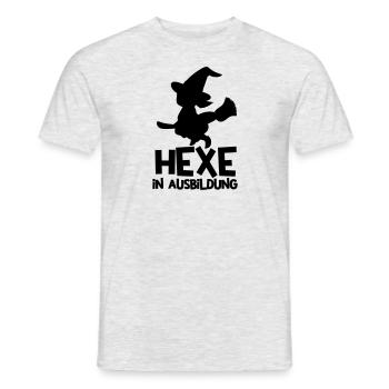 hexe in ausbildung - Männer T-Shirt - Grau meliert - Vorne - AI Model Male 178 dark (178cm)
