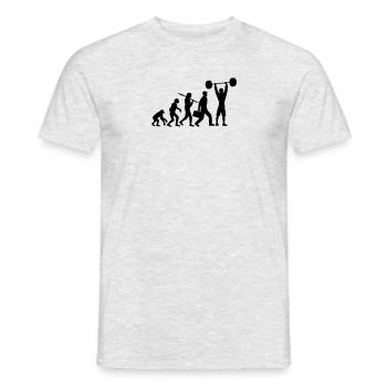 evolution development crew team sport club logo si - Men's T-Shirt - heather grey - Front - AI Model Male 178 dark (178cm)