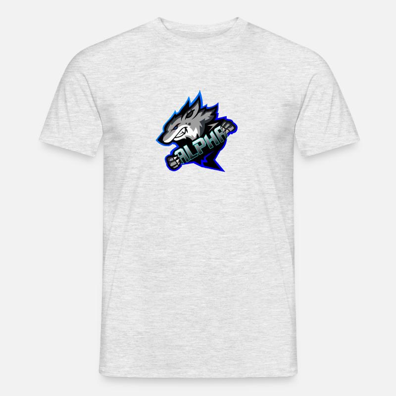 ALPHA - Männer T-Shirt - Grau meliert