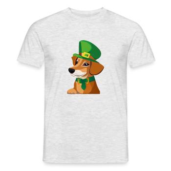 Dog Owners Dogs St Patricks Day Dog Dog Love - Men's T-Shirt - heather grey - Front - AI Model Male 178 dark (178cm)