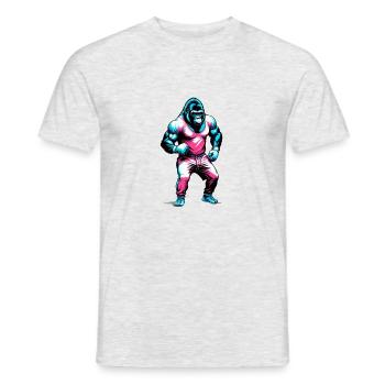Boxing Gorilla Boxer - Men's T-Shirt - heather grey - Front - AI Model Male 178 dark (178cm)