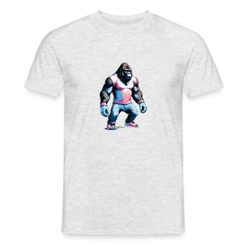 Boxing Gorilla Boxer - Men's T-Shirt - heather grey - Front - AI Model Male 178 dark (178cm)