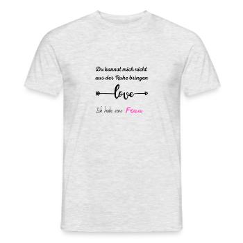 Lustiges Shirt für Männer & Frauen - Männer T-Shirt - Grau meliert - Vorne - AI Model Male 178 dark (178cm)