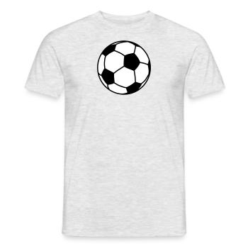 football / ball 2c - T-shirt homme - gris chiné - Devant - AI Model Male 178 dark (178cm)