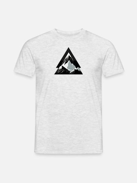 Berg-, Kletter- und Erkundungsgeschenk - Männer T-Shirt - Grau meliert