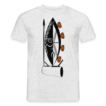 MVET N/B - T-shirt homme - gris chiné - Devant - AI Model Male 178 dark (178cm)