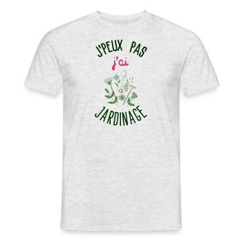 I can't I have Gardening - Men's T-Shirt - heather grey - Front - AI Model Male 178 dark (178cm)