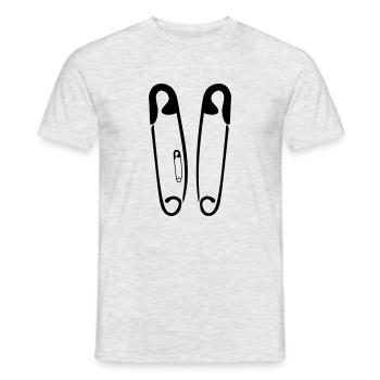 Bébé à l'intérieur - T-shirt homme - gris chiné - Devant - AI Model Male 178 dark (178cm)