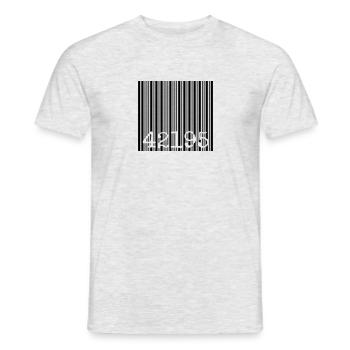 marathon - Men's T-Shirt - heather grey - Front - AI Model Male 178 dark (178cm)