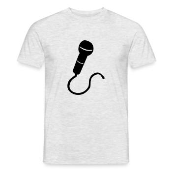 micro - T-shirt homme - gris chiné - Devant - AI Model Male 178 dark (178cm)