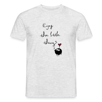 profiter des petites choses - T-shirt homme - gris chiné - Devant - AI Model Male 178 dark (178cm)