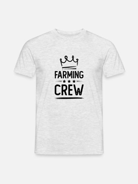 Farming Crew - Männer T-Shirt - Grau meliert