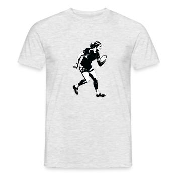 Marc le rugbyman - T-shirt homme - gris chiné - Devant - AI Model Male 178 dark (178cm)