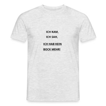 Cooler Spruch - Männer T-Shirt - Grau meliert - Vorne - AI Model Male 178 dark (178cm)